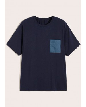 Boys Patched Pocket Tee Boys Color Block Striped Tee