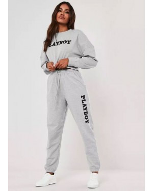 Play girl High Quality  Wholesale Gray Lounge Wear Joggers